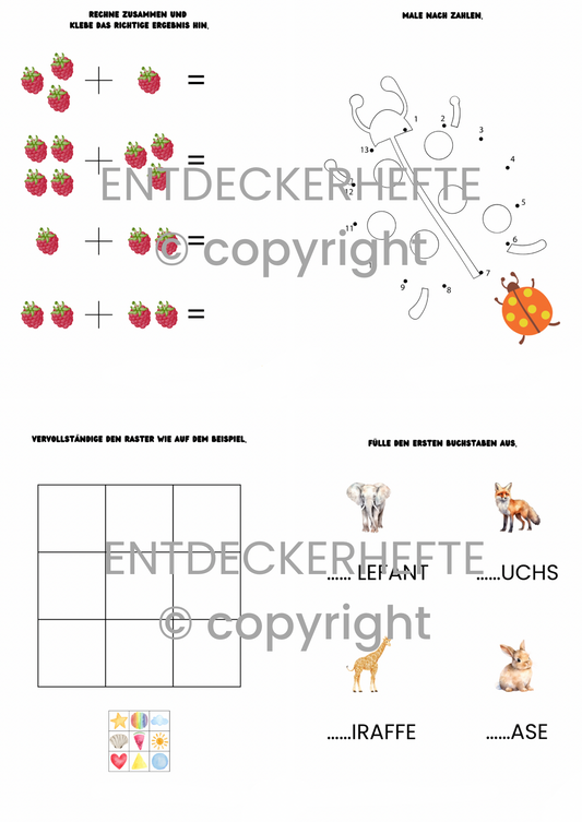 Entdeckerheft - Vorschule